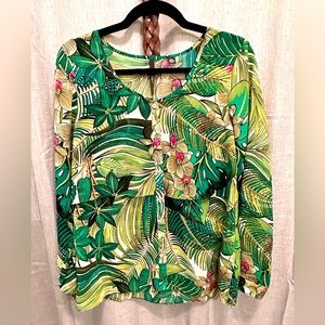 SKYE’S the limit chiffon long sleeve blouse M